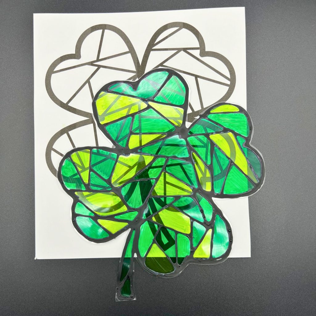 shamrock stained glass 