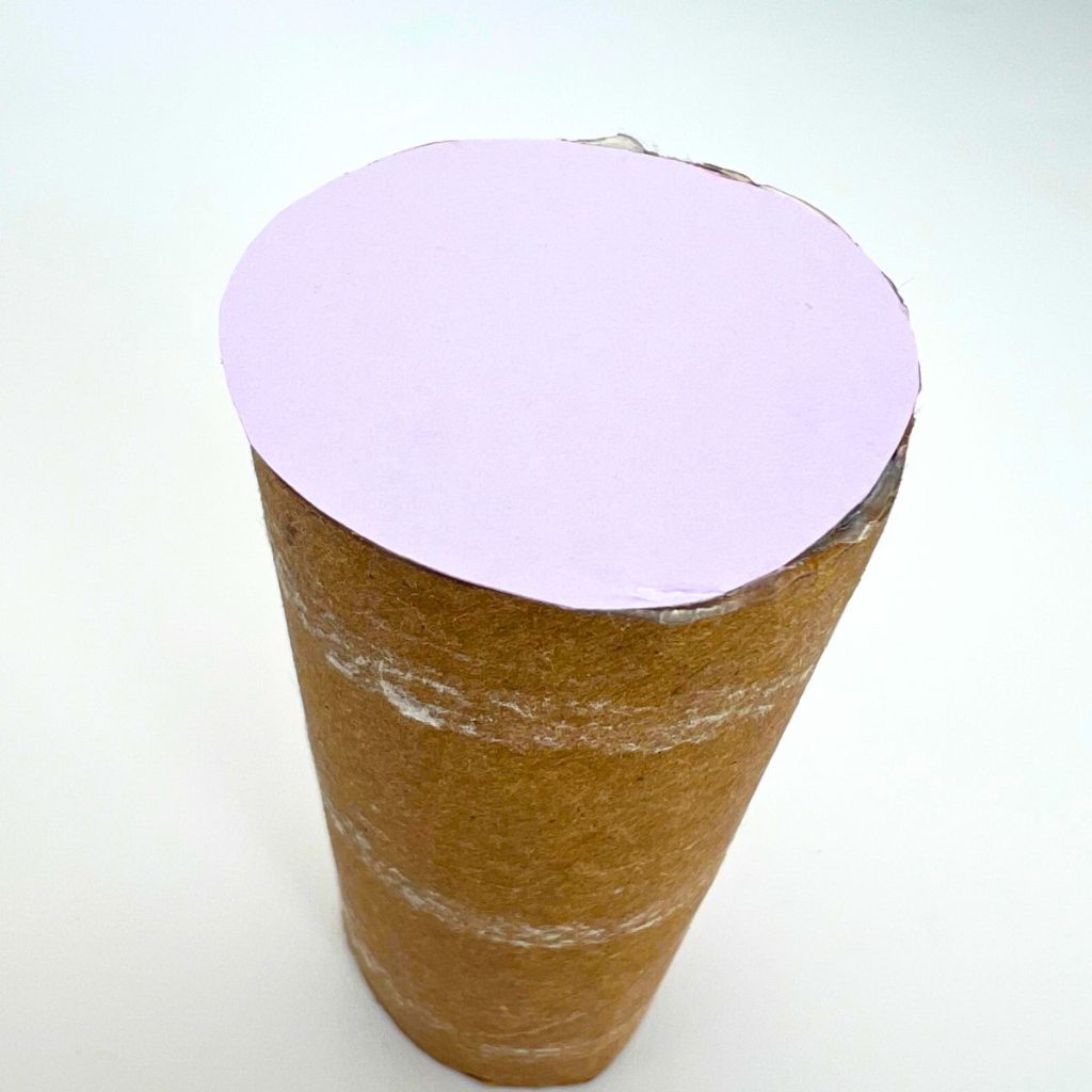 toilet paper roll easter baskets roll with purple card stock