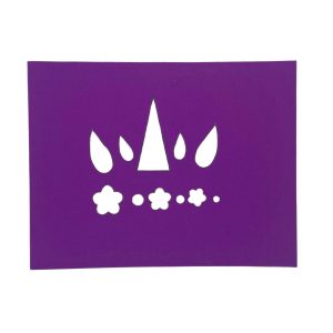 purple card stock with free unicorn pen holder shapes